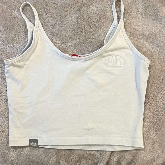 The North Face Women's Cream/light blue tank top - Picture 3 of 4